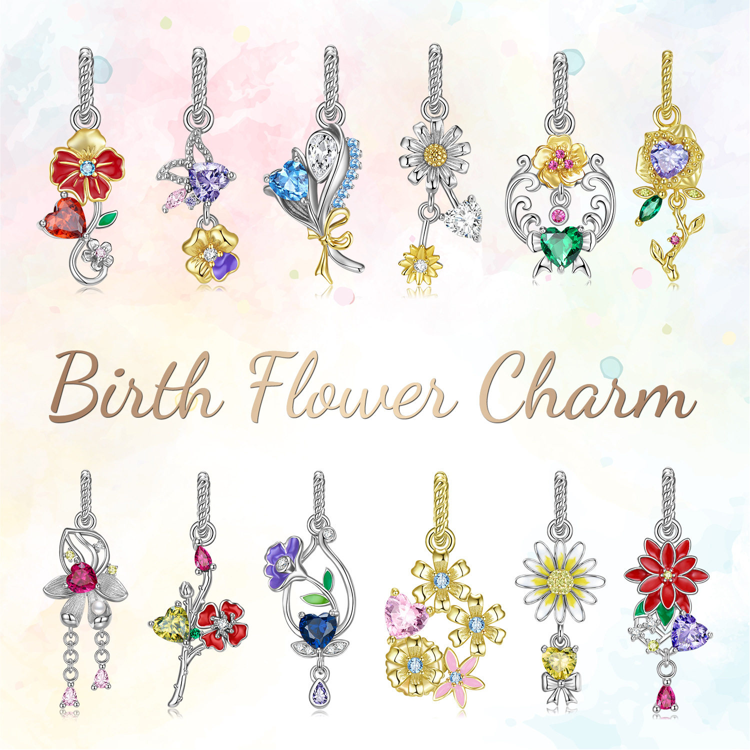 原创十二月花之物语吊坠时尚复古diy串珠手链S925纯银饰,饰品/流行首饰/时尚饰品新,银饰手链,淘宝优惠券,粉丝福利购,淘宝优惠卷