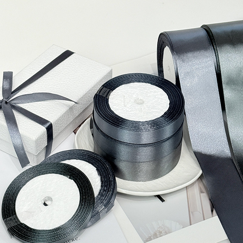 深灰色丝带缎带蝴蝶结花艺 鲜花装饰 绸带彩带蛋糕盒礼品包装丝带,纺织面料/辅料/配套,织带/丝带/缎带,淘宝优惠券,粉丝福利购,淘宝优惠卷