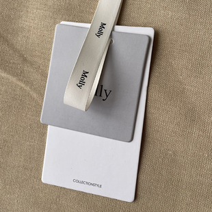 服装吊牌定做挂牌印刷女装衣服logo服装吊卡领标商标定制大犬设计