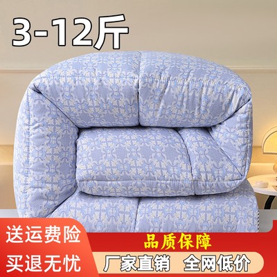 8/10斤棉被冬被加厚保暖被芯单双人太空被冬季羽绒丝绵被春秋被子