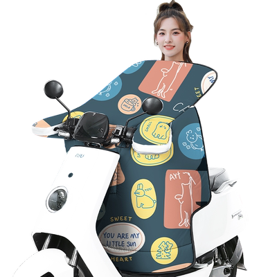 电动车挡风被四季通用双面防水