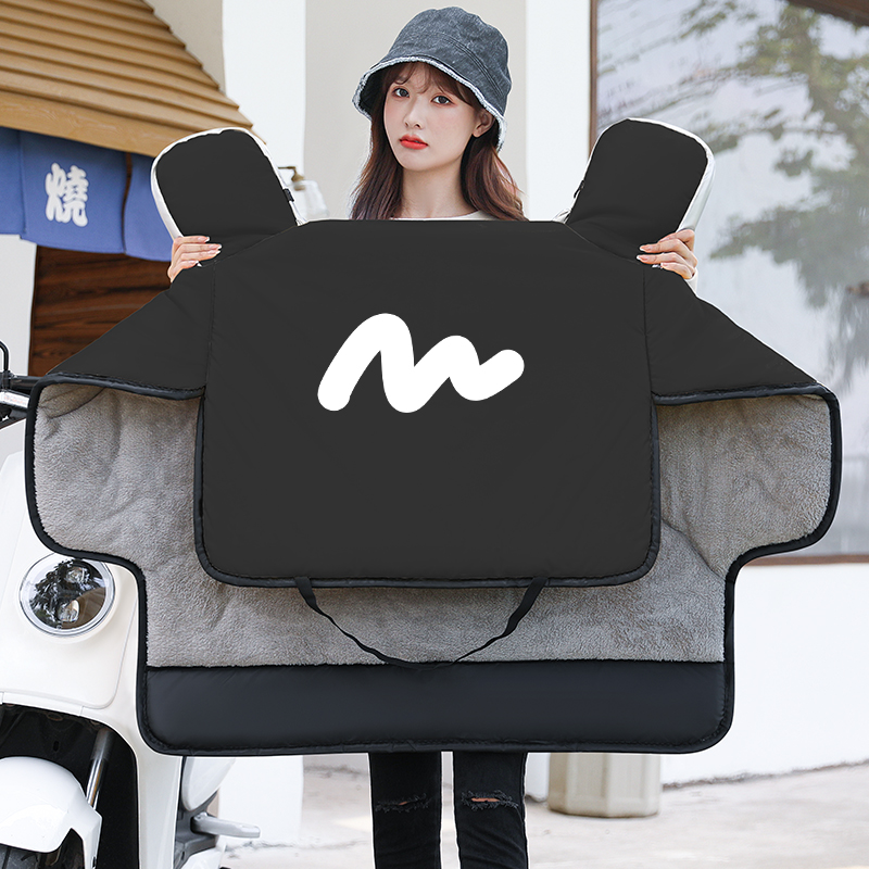 电动摩托车挡风被冬季加绒加厚保暖电瓶车防水风挡冬季款挡风罩男
