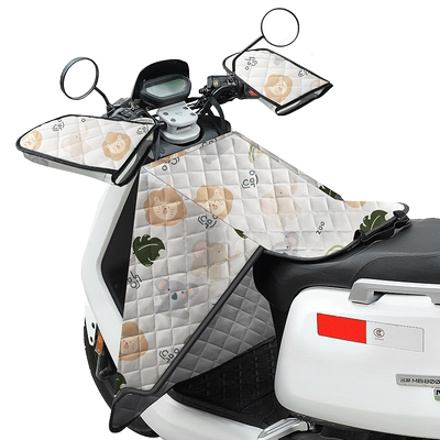 电动车挡风被夏季遮阳防晒罩电瓶摩托分体式人车分离四季通用薄款