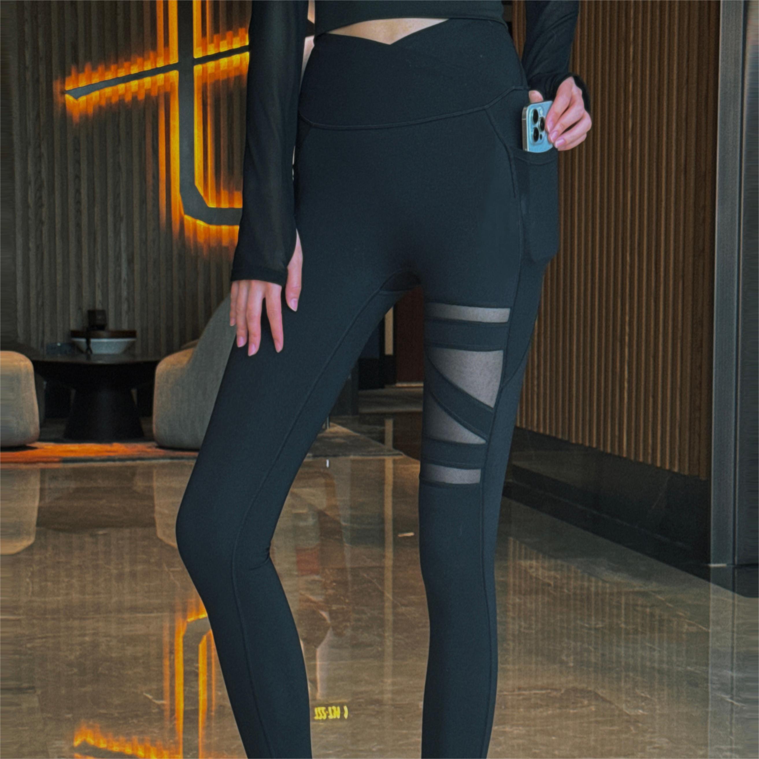 瑜伽裤女高腰提臀运动健身裤弹力紧身健身服跑步外穿,运动服/休闲服装,健身裤,淘宝优惠券,粉丝福利购,淘宝优惠卷