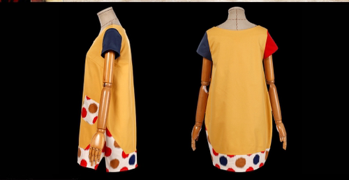 阿卡artka新款夏装亲子游乐园短袖连衣裙妈妈款LA10828