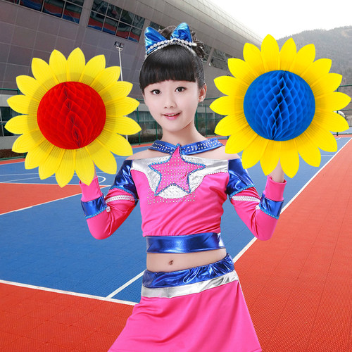手翻花向日葵合唱儿童舞蹈道具
