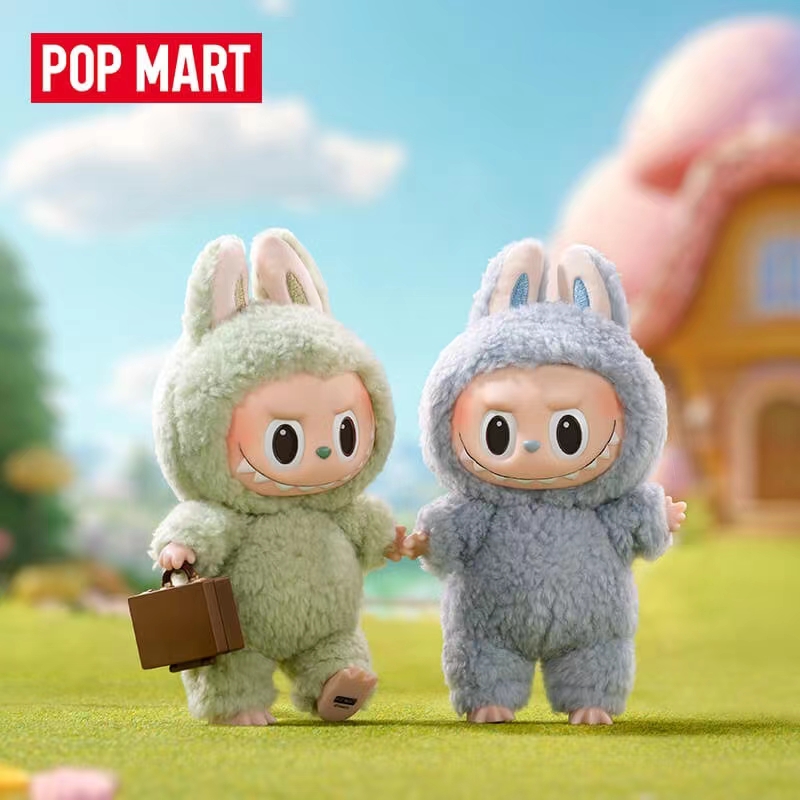 POPMART泡泡玛特THE MONSTERS/LABUBU心动马卡龙搪胶脸系列潮玩