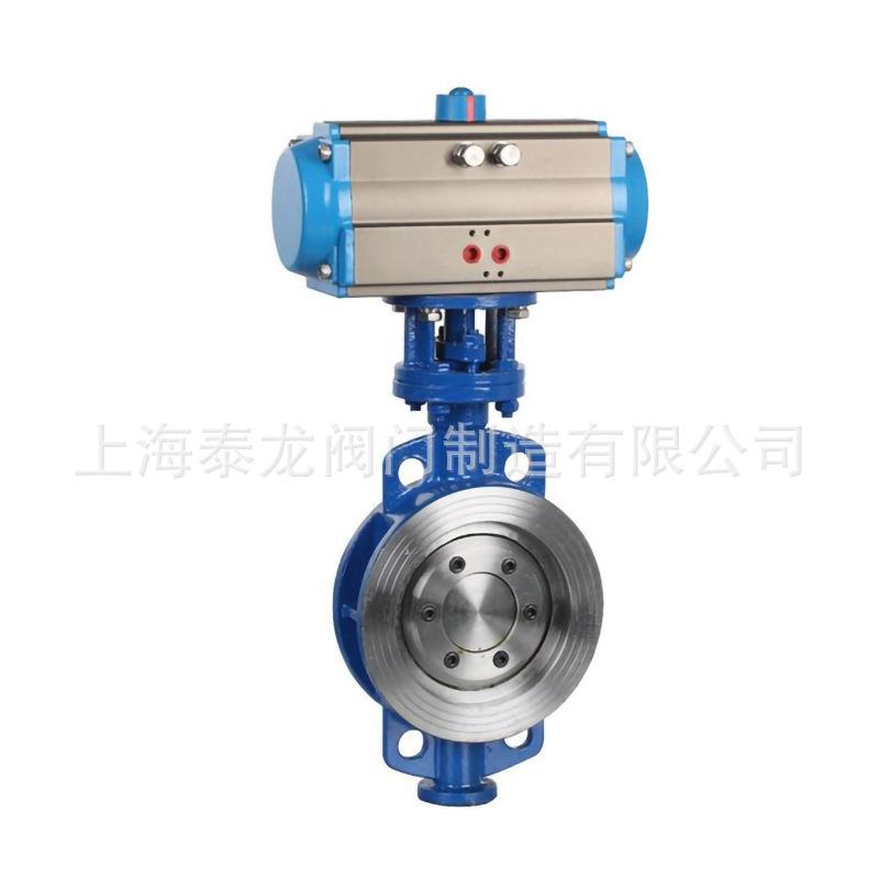 D673H-16C铸钢WCB气动对夹式三偏心金属硬密封蝶阀单双作用开关阀