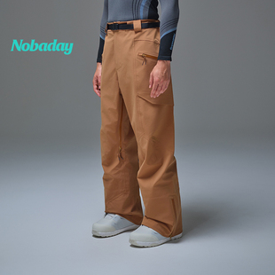 Nobaday单板滑雪裤3L压胶MAX男新品专业防风防水直筒户外运动长裤