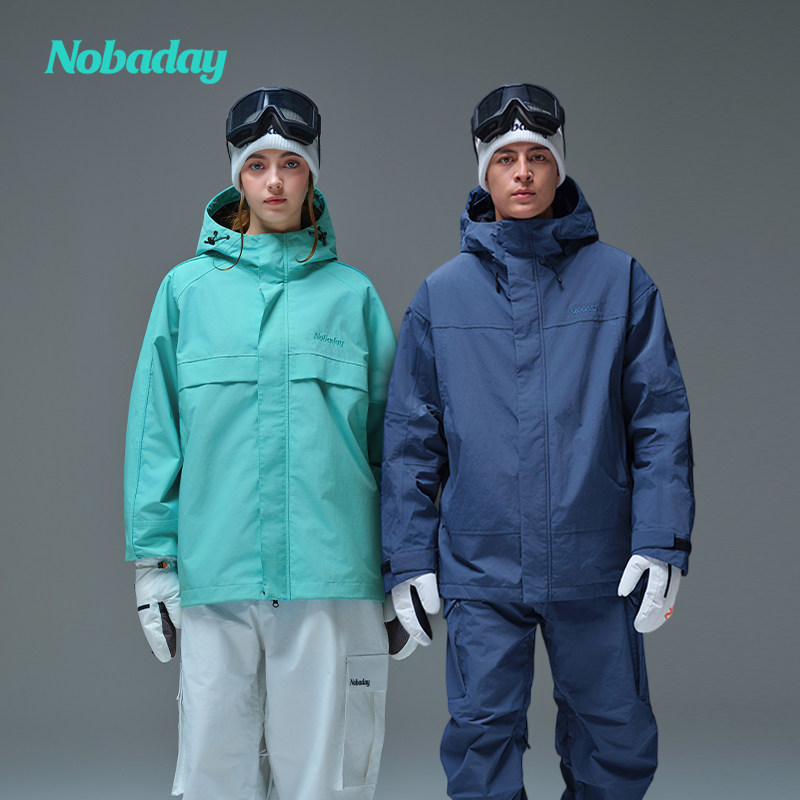【李佳琦直播出行&滑雪专场】Nobaday男女工装夹棉雪服2L雪裤