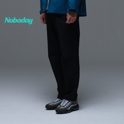 Nobaday防水软壳长裤保暖户外运动休闲百搭直筒松紧腰登山徒步男