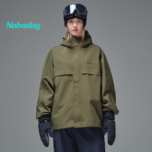 Nobaday专业滑雪服男女单板防风防水耐磨冬季滑雪裤雪服衣裤套装