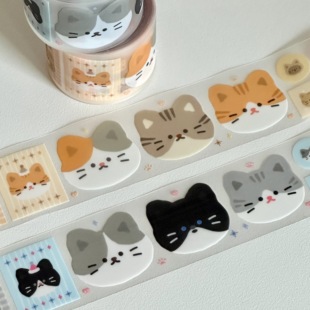 韩国메이마르胶带可爱卡通手账素材贴画贴纸包装饰贴纸标签素材