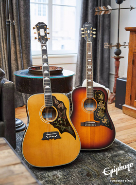 Epiphone依霹风Masterbilt大师全单吉他 卓越/边境/德州/蝙蝠民谣