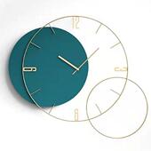 爆款 饰钟表家用餐厅书 现代轻奢创意铁艺挂钟客厅玄关墙面装