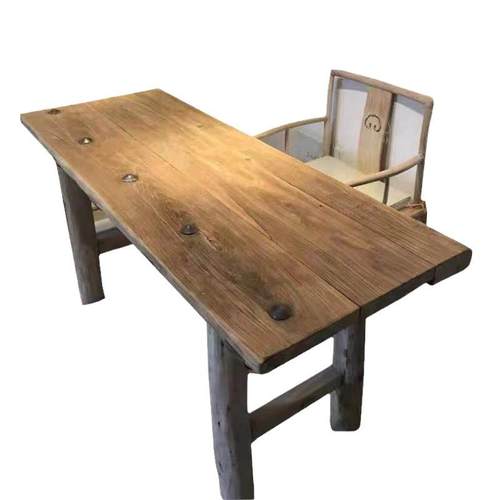 老榆木门板旧木头复古怀旧风化木板老门板茶桌茶台吧台板