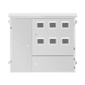 厂家供应不锈钢单相6户电表箱壳体壁挂式 防水不锈钢电表箱外壳