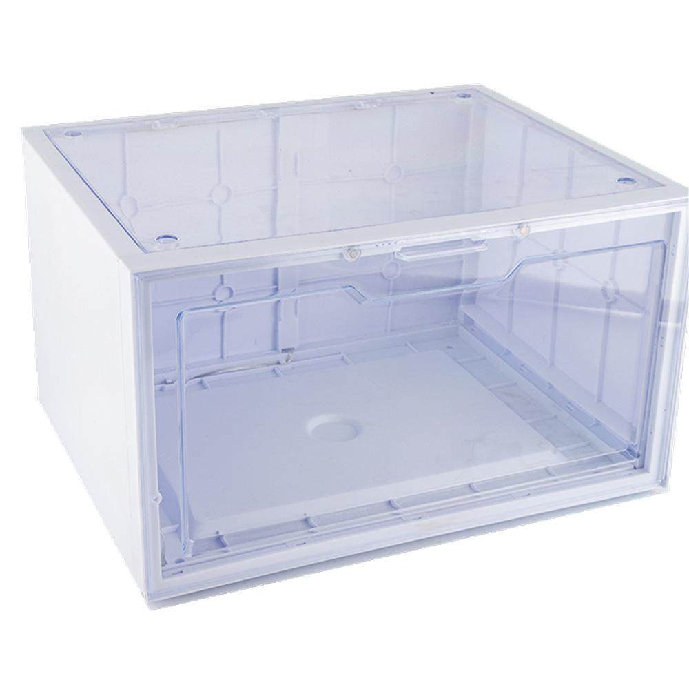 透明亚克力鞋盒LED发光充电侧开磁吸防氧化收纳盒防尘鞋柜鞋箱,收纳整理,首饰盒,淘宝优惠券,粉丝福利购,淘宝优惠卷