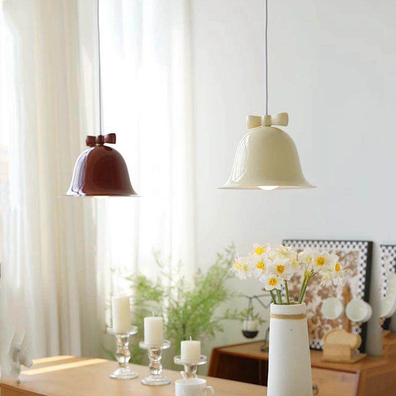 奶油风北欧现代简约个性艺术高级感蝴蝶结床头餐厅卧室吧台吊灯具,家装灯饰光源,智能吊灯,淘宝优惠券,粉丝福利购,淘宝优惠卷