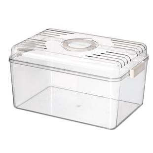 透明带盖手提大别墅寄居蟹造景饲养箱小宠物蟹桌面客厅乌龟饲养缸