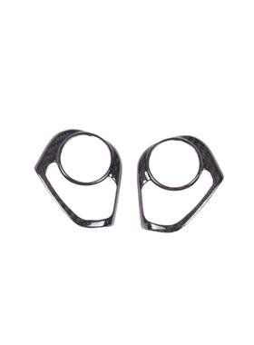 适用斯巴鲁BRZ丰田GR86汽车真碳纤维方向盘按键贴内饰改装配件哑