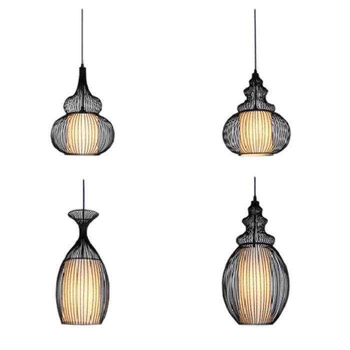 新中式鸟巢铁艺吊灯创意吧台酒店饭店餐厅吊灯loft复古工业风灯笼,家装灯饰光源,智能吊灯,淘宝优惠券,粉丝福利购,淘宝优惠卷