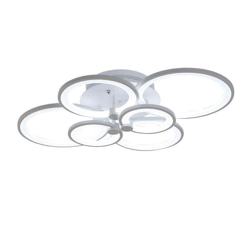 灯亚克力吸顶灯简约圆环led客厅灯卧室现代餐厅吸顶灯,家装灯饰光源,客厅吸顶灯,淘宝优惠券,粉丝福利购,淘宝优惠卷