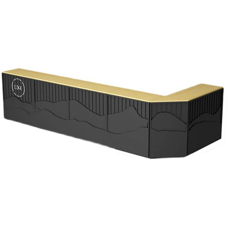 工业风设计师酒吧吧台台球馆健身房收银台酒店公司前台柜台接待台