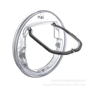 宠物用品新款宠物门圆形宠物围栏猫洞狗门狗塑料门小狗门装在玻璃
