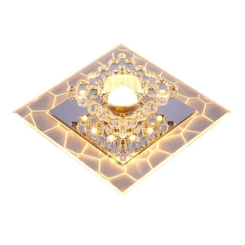 厂家水晶led七彩射灯过道走廊灯入户灯玄关门厅灯创意吸顶灯,家装灯饰光源,客厅吸顶灯,淘宝优惠券,粉丝福利购,淘宝优惠卷