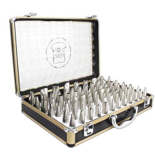 裱花工具SN7011手工裱花嘴80粒装专业烘焙裱花挤奶油曲奇套装