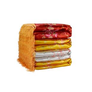 寿被寿褥男女寿衣金皮被子褥子铺金盖红老人冲喜殡葬用品枕头盖单