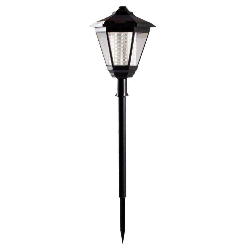 新款led庭院围栏景观柱头灯户外家用插地复古太阳能草坪灯对装
