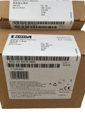 6ES7231-4HF32-0XB0西/门子S7-12006ES7231-4HF32-0XB0/OXBO