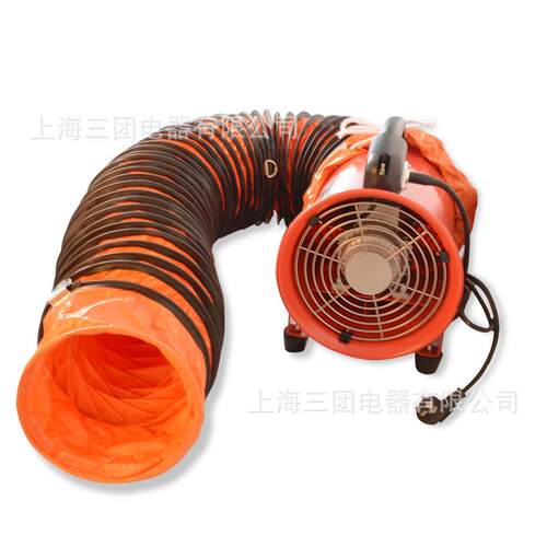 伸缩通风软管PVC塑料帆布螺旋管工业鼓风机鼓送排风管道300mm