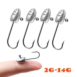 50只微物根钓路亚铅头钩细钩条窄钩门2g 20g青稍黑鱼黄鱼马口用