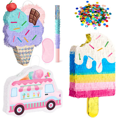 冰激凌皮纳塔砸糖游戏派对用品