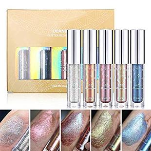 Set UCANBE Eyeshadow Glow Liquid Glitter Shimmer