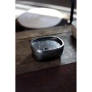 超厚雕刻太湖石兰花四足壶承茶道周边零配纯手工