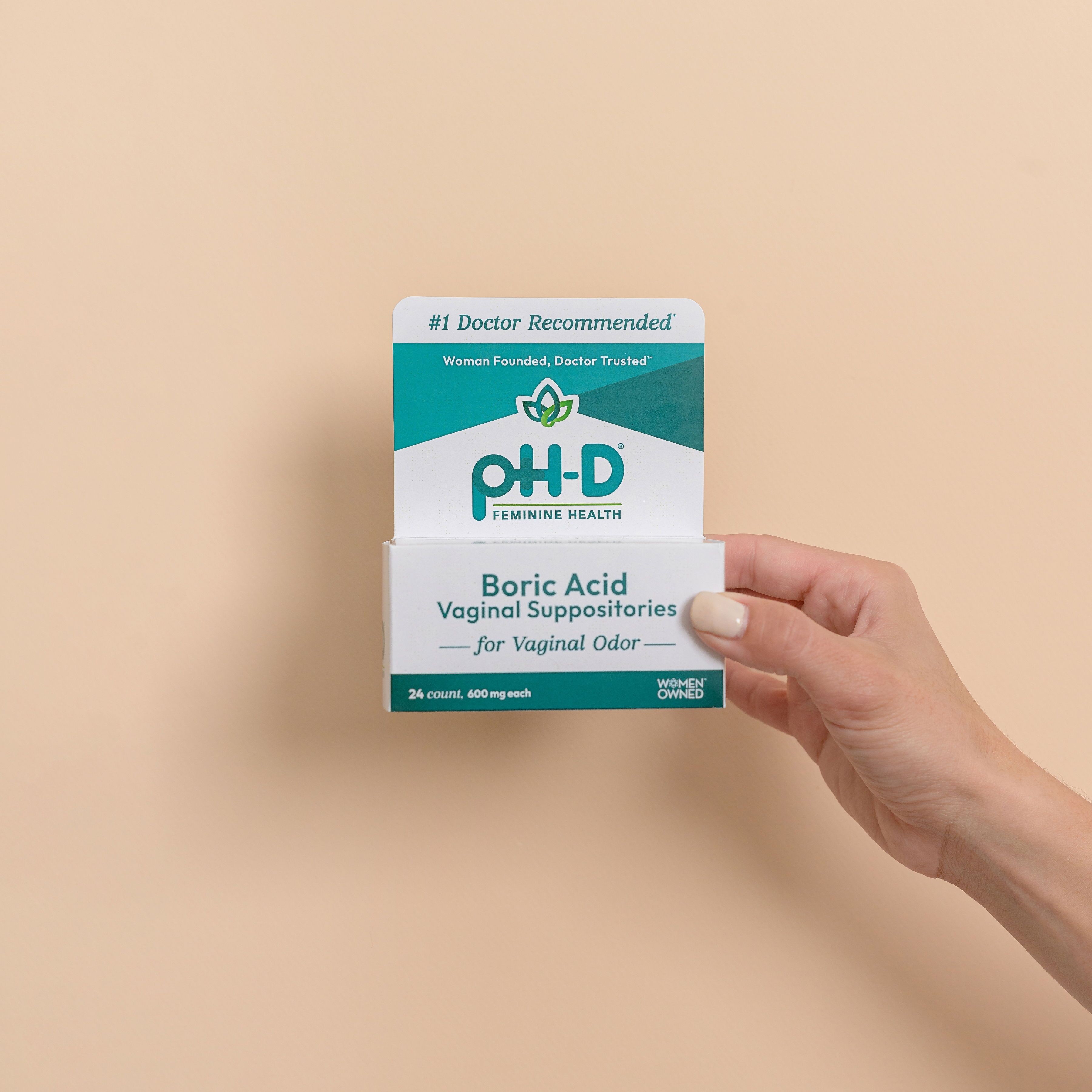 防反复女性pH-D phd硼酸内塞胶囊阴道霉菌细菌白带豆腐渣发黄异味