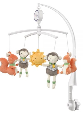 现货德国Baby Fehn新初生婴儿宝宝床头旋转音乐安抚哄睡床铃益智