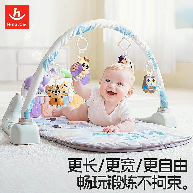 脚踏钢琴婴儿健身架新生幼儿2女宝宝4躺着玩5踩3一6个月0-1岁玩具