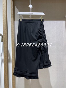 jsister2023春款JS商场不规则开叉半身裙S311212032-699特价