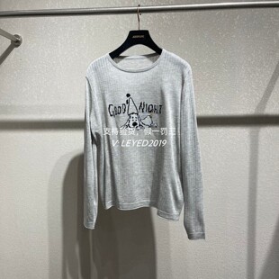 JESSYLINE/杰西莱2026春季专柜灰色卡通针织衫毛衣 612104357-399