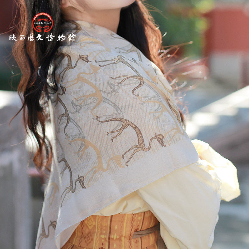 陕历博西安文创纪念品 女士丝巾送妈妈实用礼物老婆闺蜜生日礼物