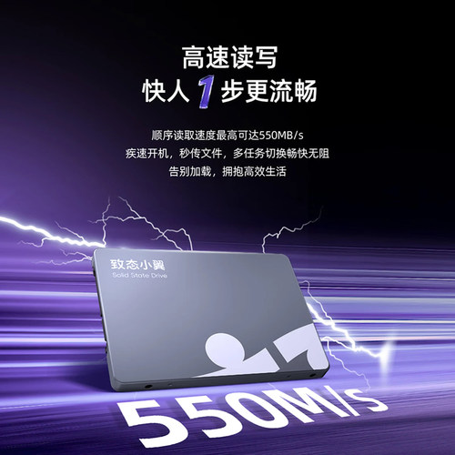 致态小翼S001系列 500G 1T 2T SATA3.0 2.5英寸 电脑SSD固态硬盘