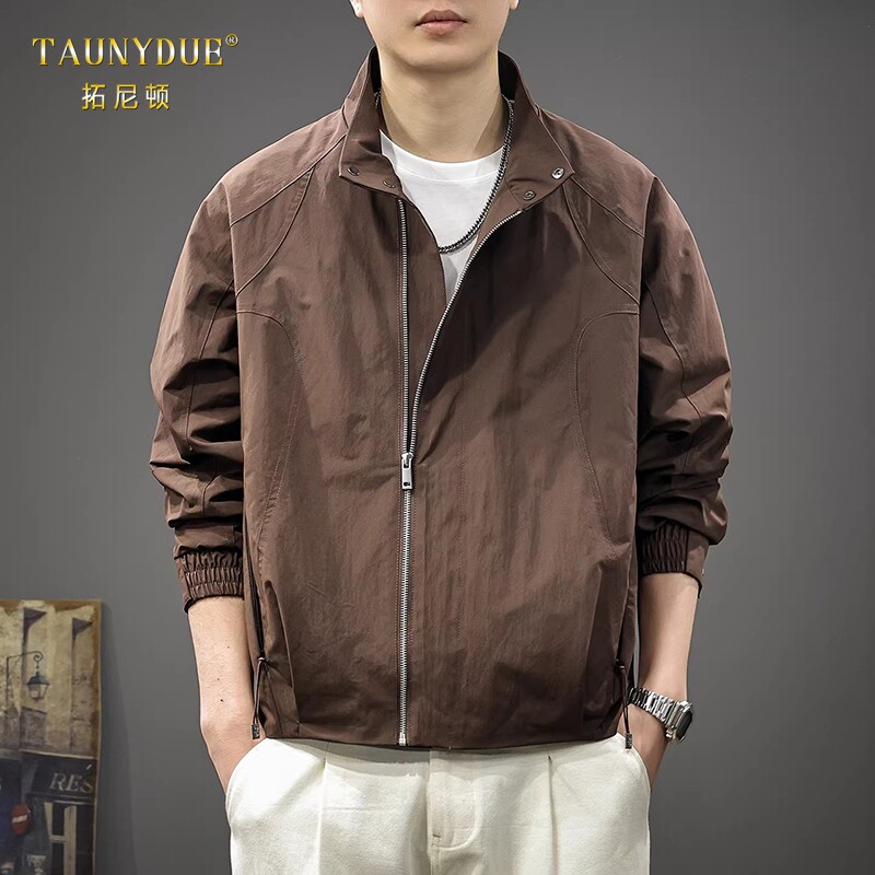 TAUNYDUE男士斜门襟夹克春季2026