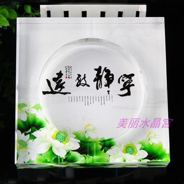 水晶玻璃烟灰缸家居时尚装饰品客厅奢华个性宁静致远实用摆件