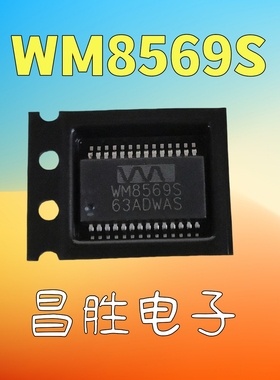 【昌胜电子】原装正品 WM8569S SSOP-28 贴片28脚