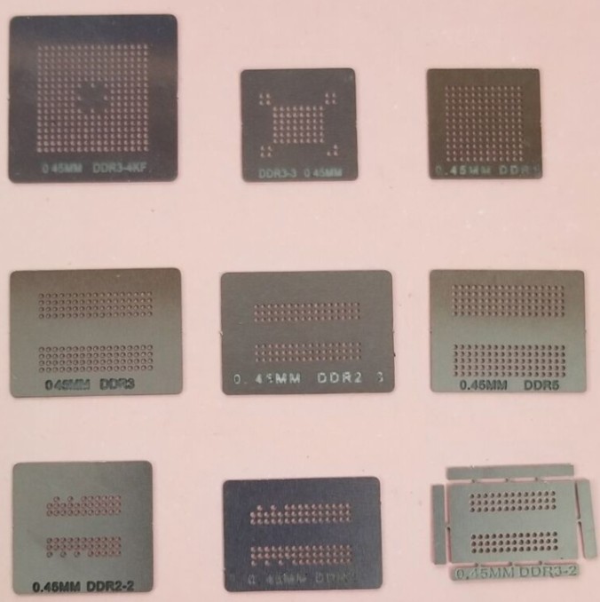 9件DDRDDR2DDR3DDR5内存钢网